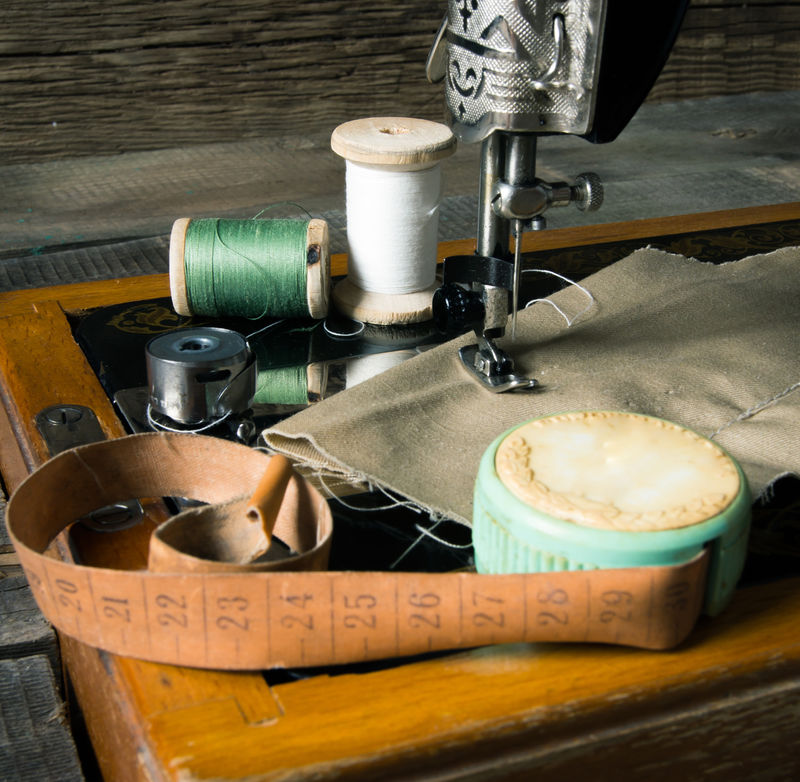缝纫缝纫机和工具
