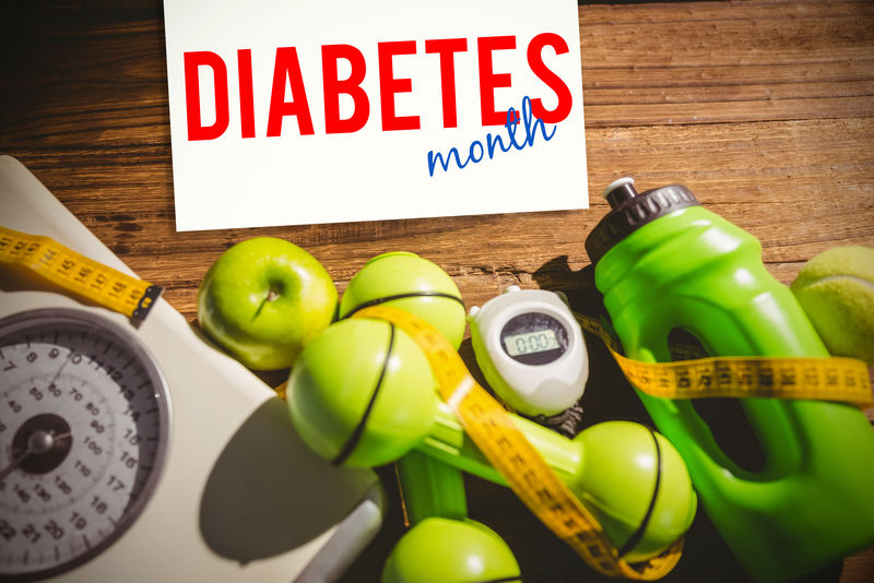 糖尿病月与健康生活方式指标的对比