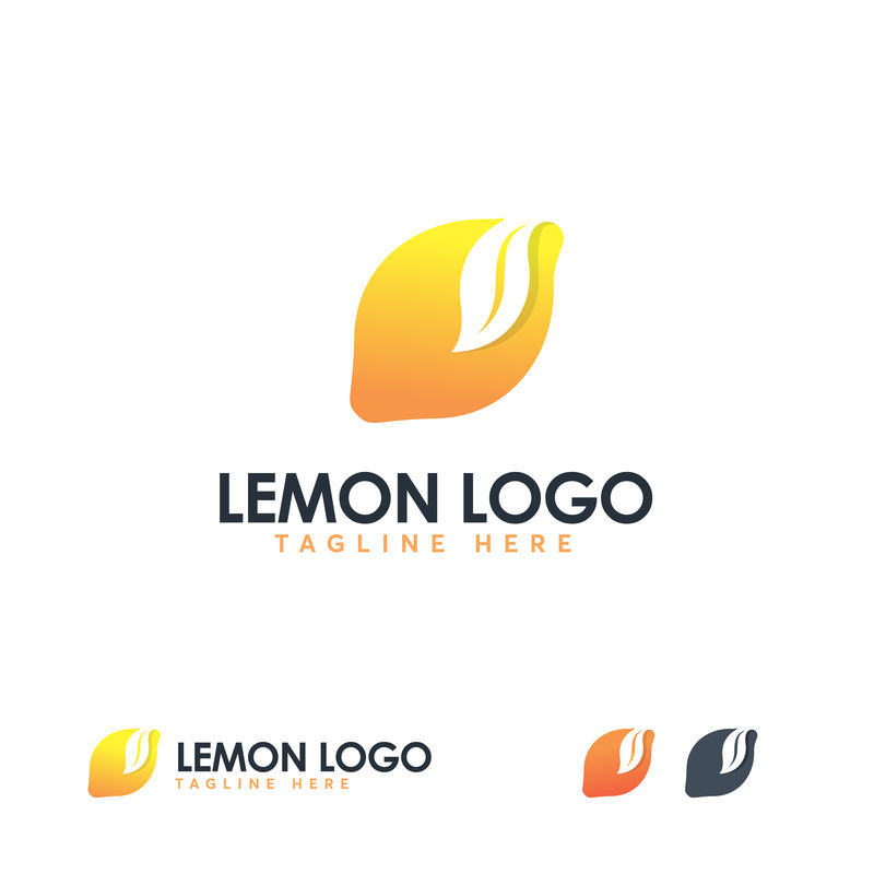 新鲜柠檬石灰标志模板矢量-柠檬水果标志图标
