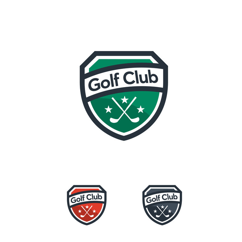 伟大的高尔夫标志设计徽章矢量-高尔夫运动标志徽章