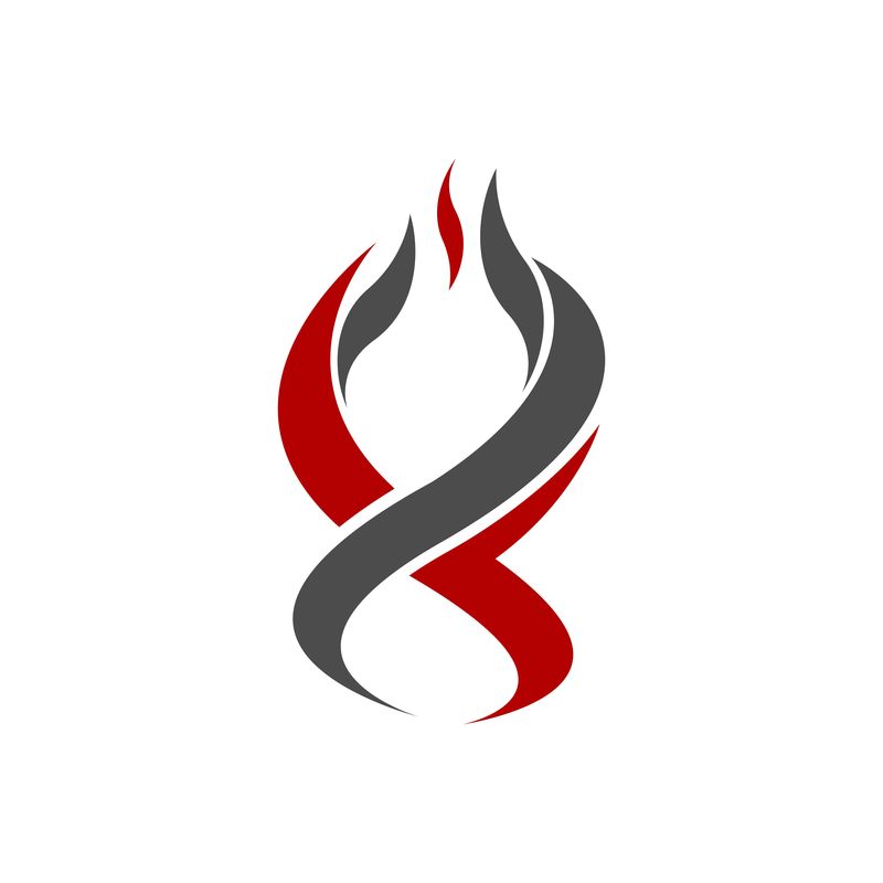火焰标识矢量模板消防标志设计图案火炬标志
