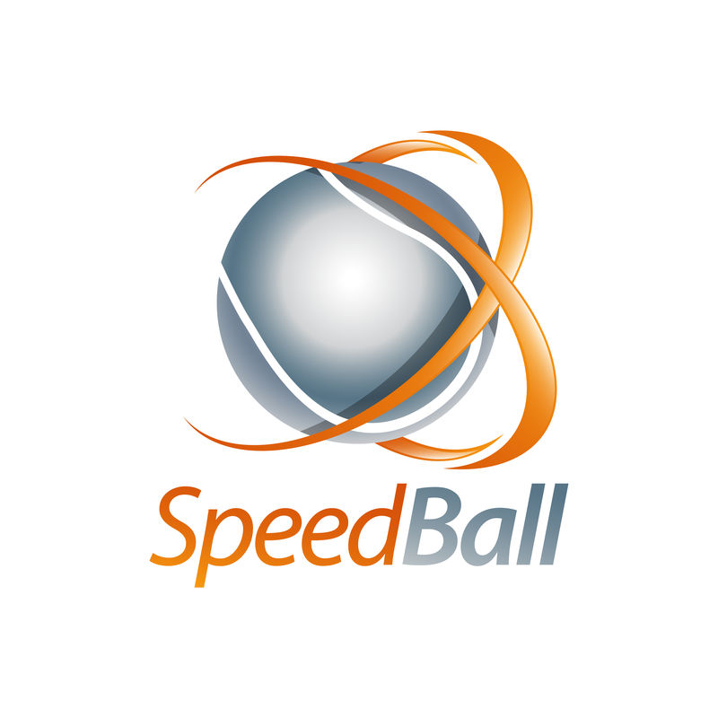 极速球闪亮球体标志概念设计模板