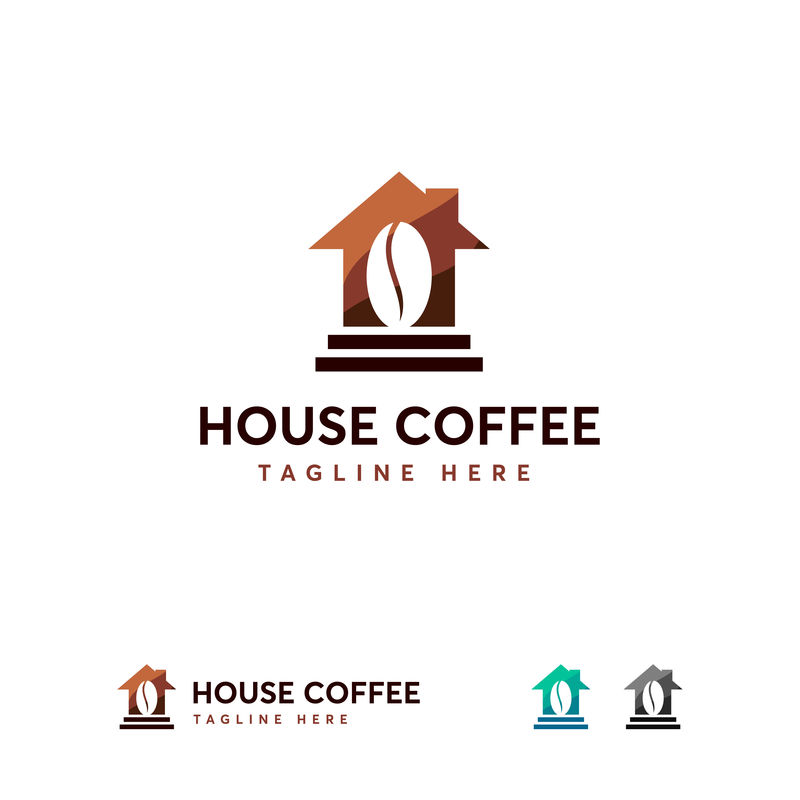 咖啡馆标志设计概念矢量-咖啡馆标志模板
