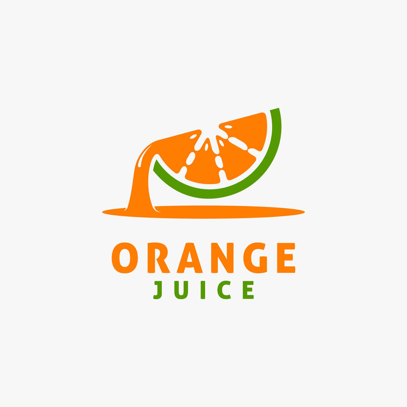橙汁标志设计