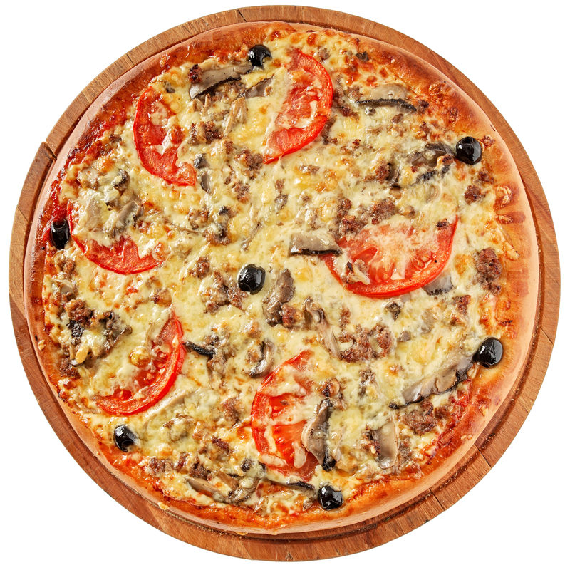 肉末蘑菇披萨