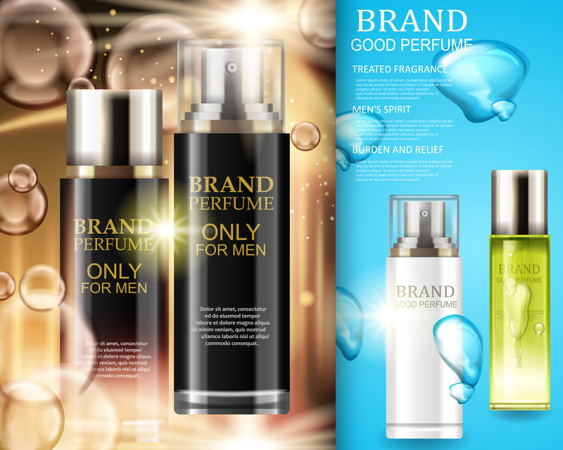 化妆品新产品品牌化妆品创意海报水力概念