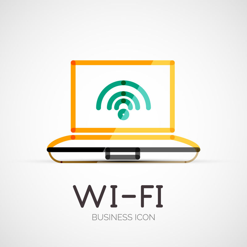 WiFi公司标志商业理念
