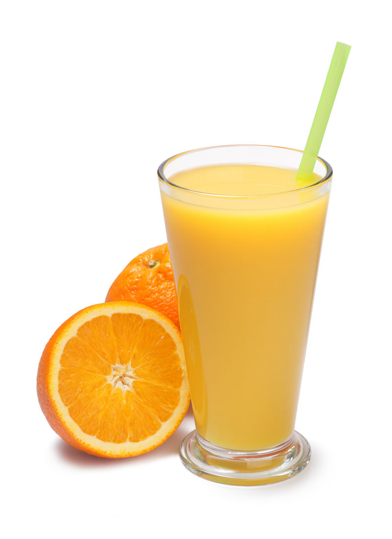 一杯鲜榨橙汁