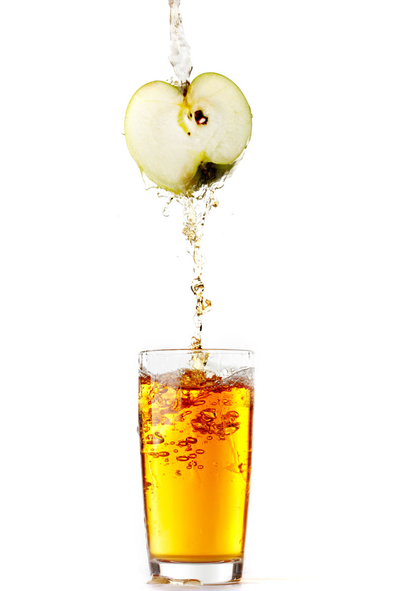 苹果汁倒出