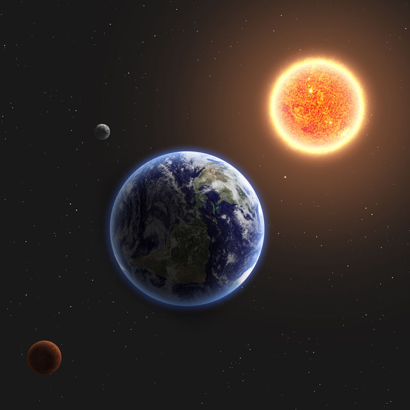 地球和太阳NASA提供的这张图片的元素