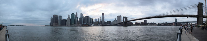 布鲁克林大桥全景图