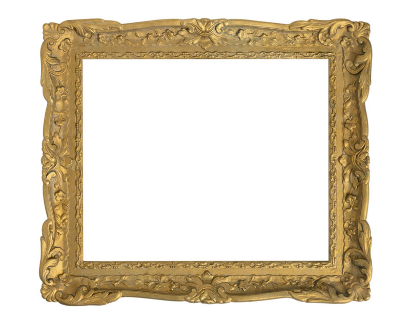 用于绘画镜子或照片的金色框架