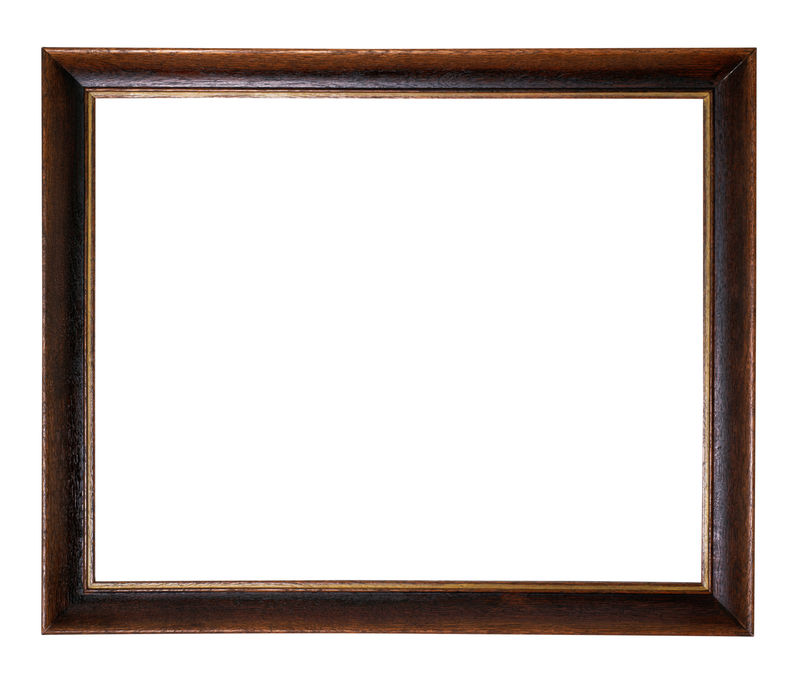 用于绘画镜子或白色照片的空木青铜框