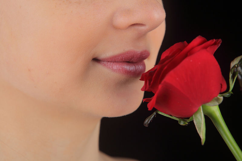 女人的气味的玫瑰