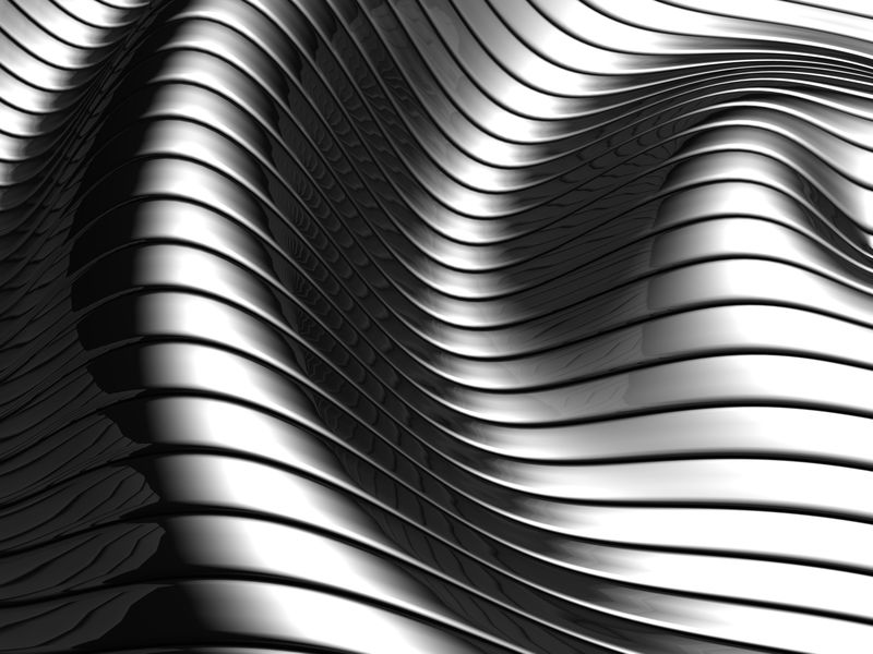 铝抽象波纹图案