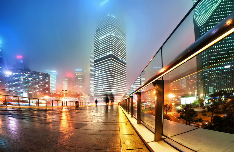中国上海的现代建筑