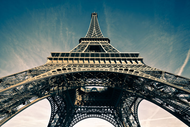 拉图尔的法国巴黎的埃菲尔铁塔