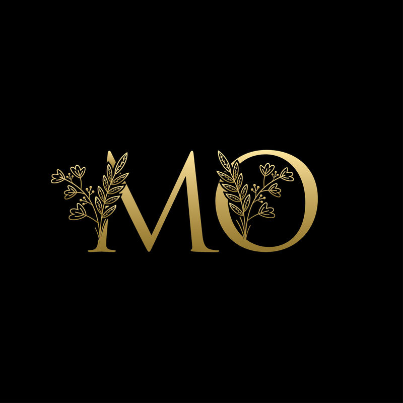 金色奢华MO字母标志