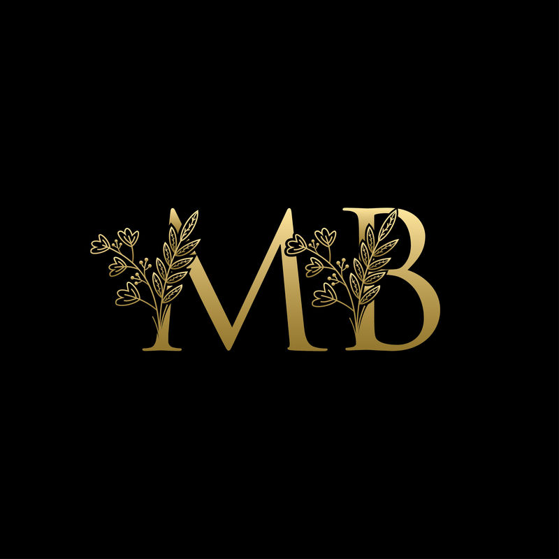 金色的标志字母的首次公开发行（IPO）MB