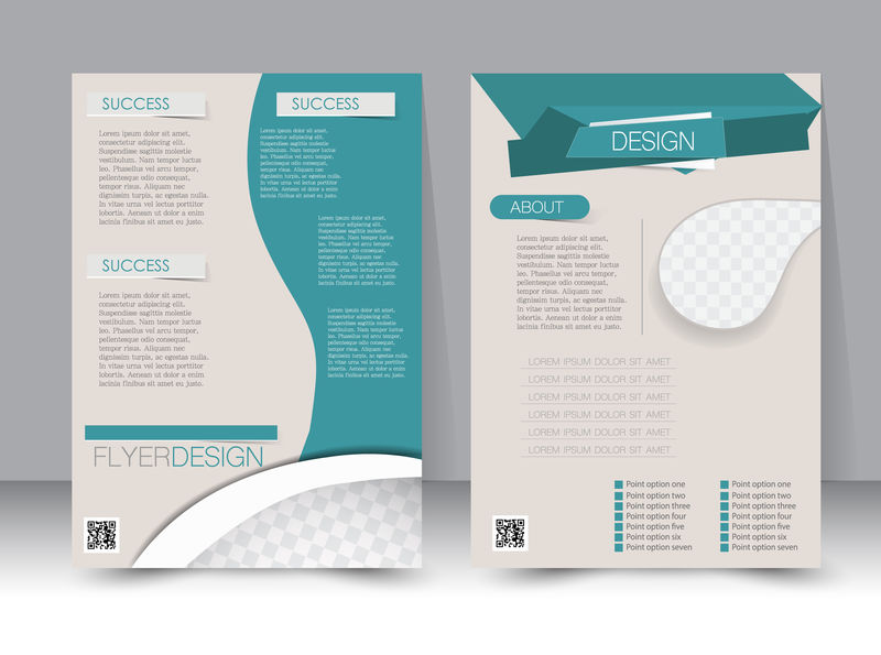 飞片模板商业手册可编辑的A4海报设计