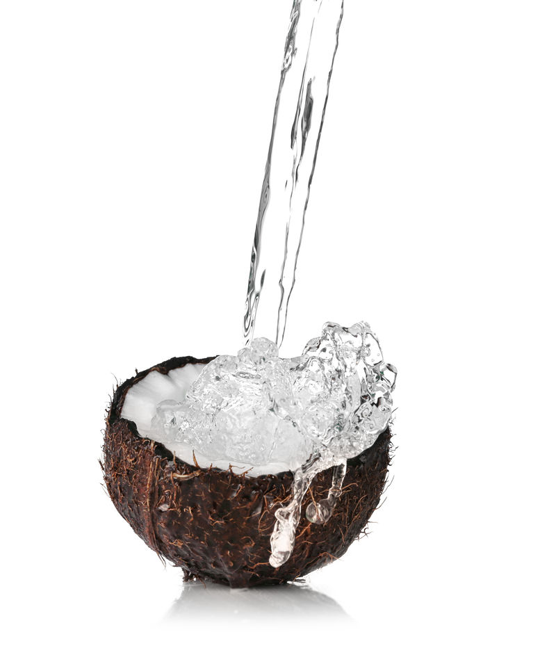 白底喷水碎椰子