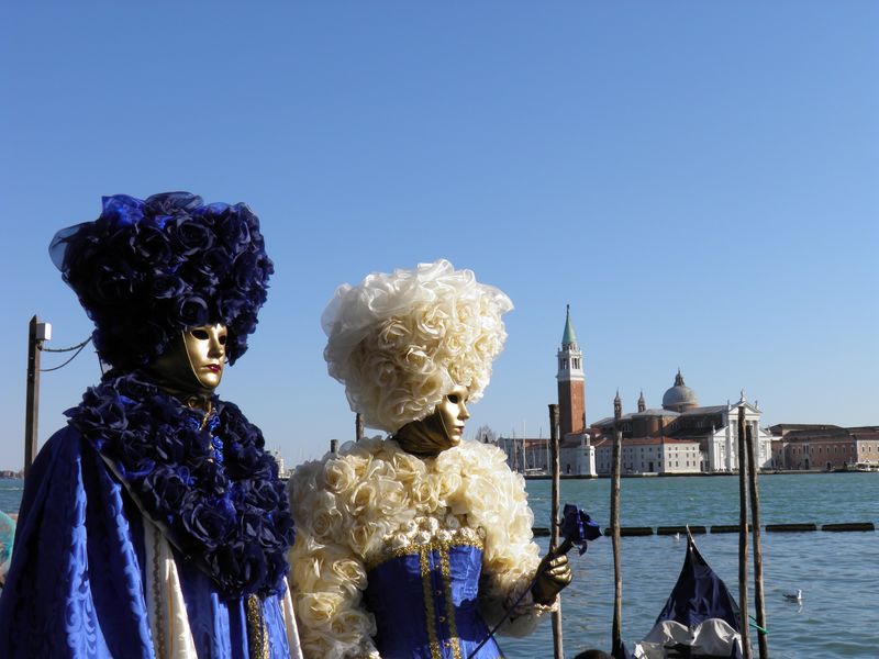 意大利、威尼斯——2015年2月12日：欧洲最受欢迎的狂欢节
