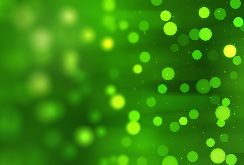 抽象背景绿色博克圆圈-美丽的粒子背景