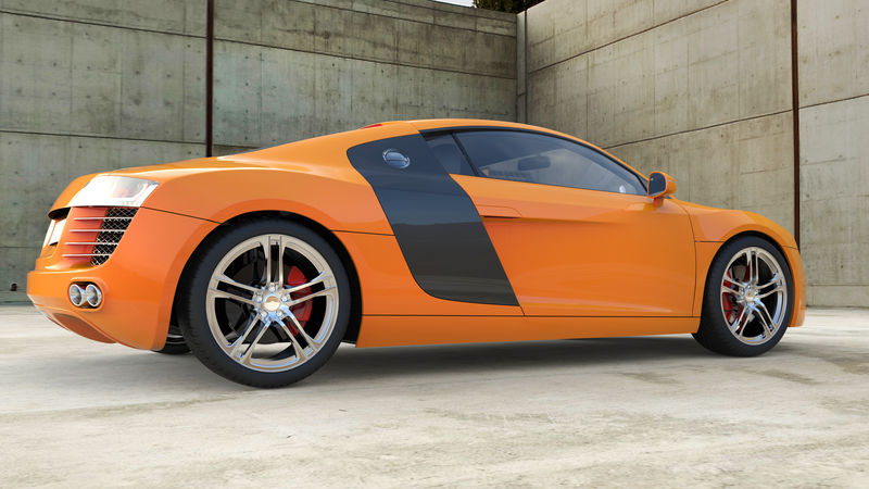 橙色超级跑车
