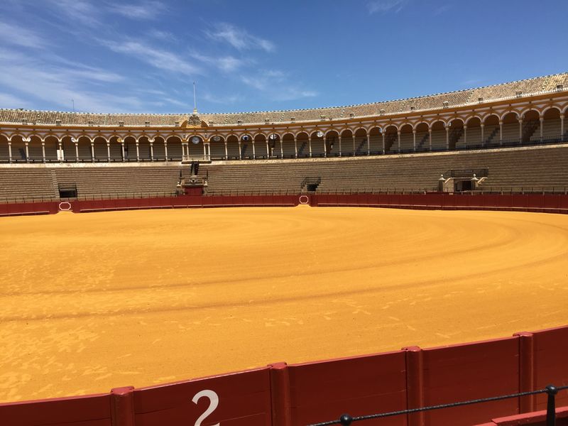Ronda-安达卢西亚-西班牙-2019年3月16日：西班牙Ronda历史性斗牛场的室内和座位画廊