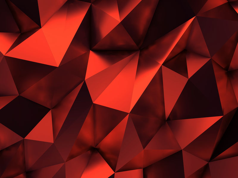 红色抽象背景三维渲染