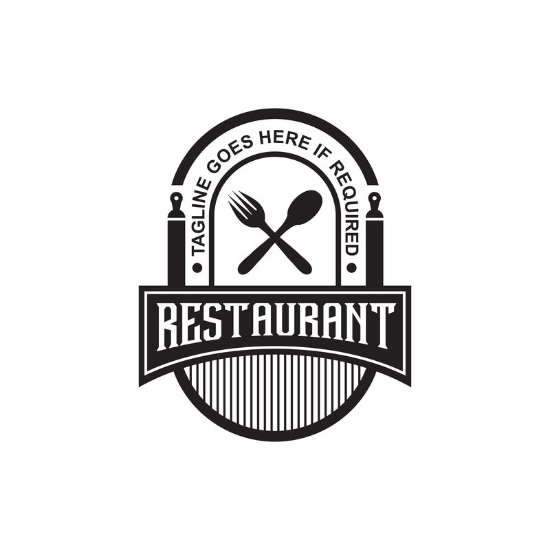 复古餐厅标志设计灵感