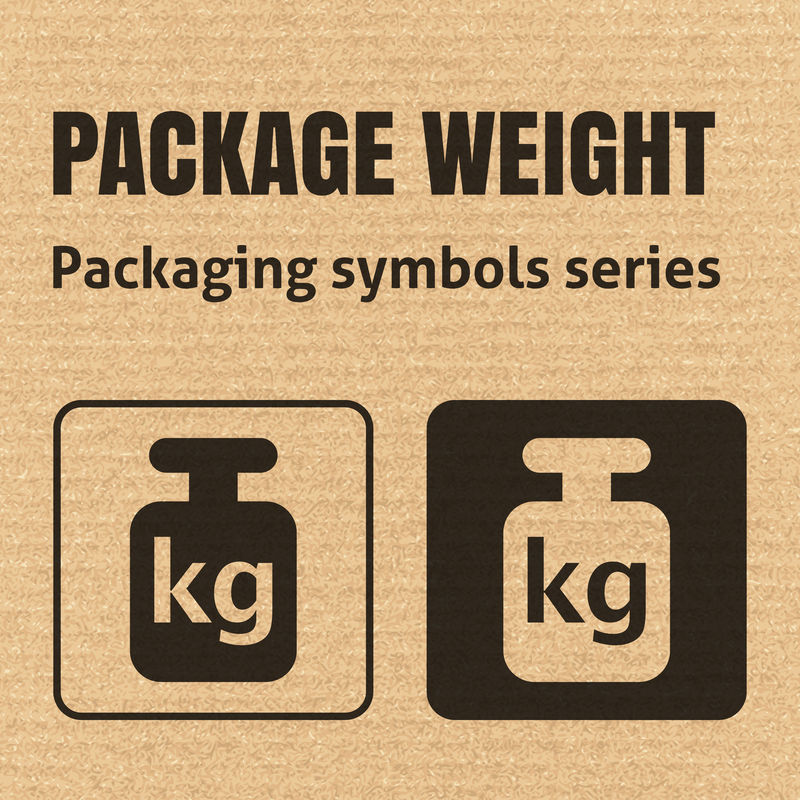 包装重量瓦楞纸板包装符号