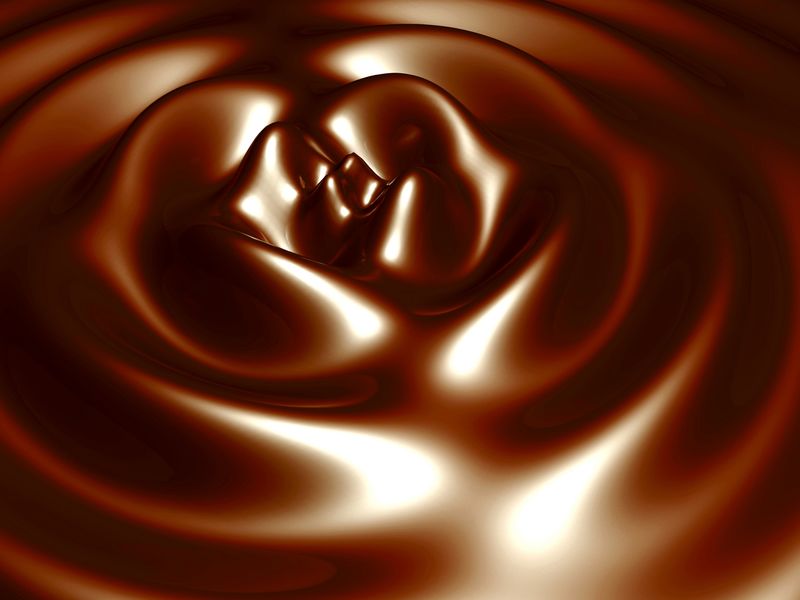 3D巧克力漩涡褐色背景
