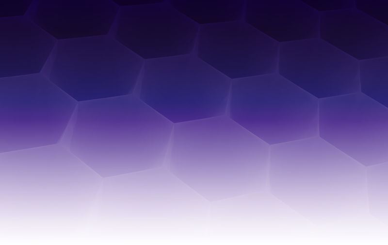 紫色背景上的抽象数字六边形