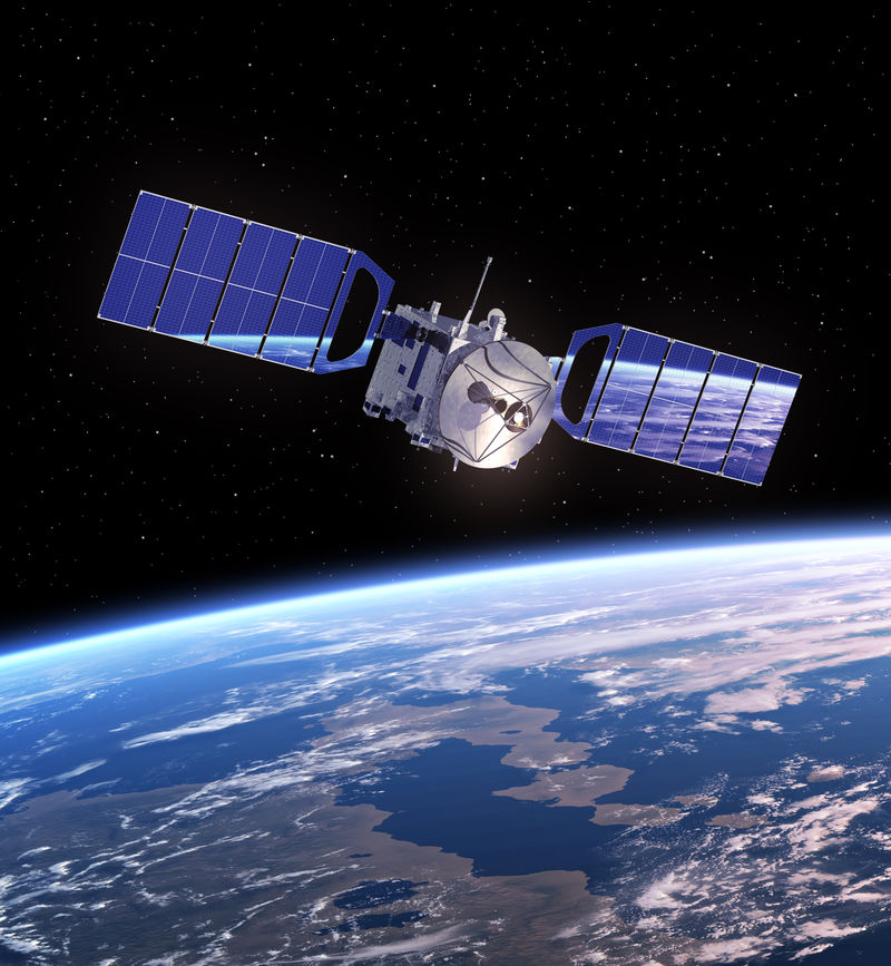 空间卫星-3D场景-这张图片的元素由美国宇航局提供