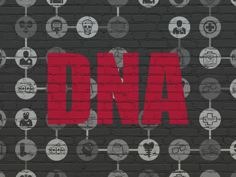 健康理念：DNA壁上背景
