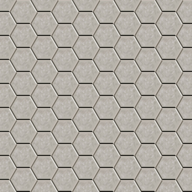 六边形瓷砖地板