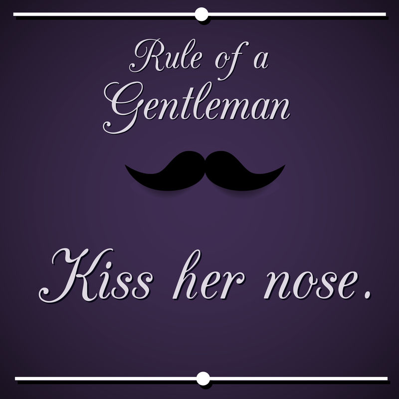一个绅士的规则-鼓舞人心的引语-矢量图