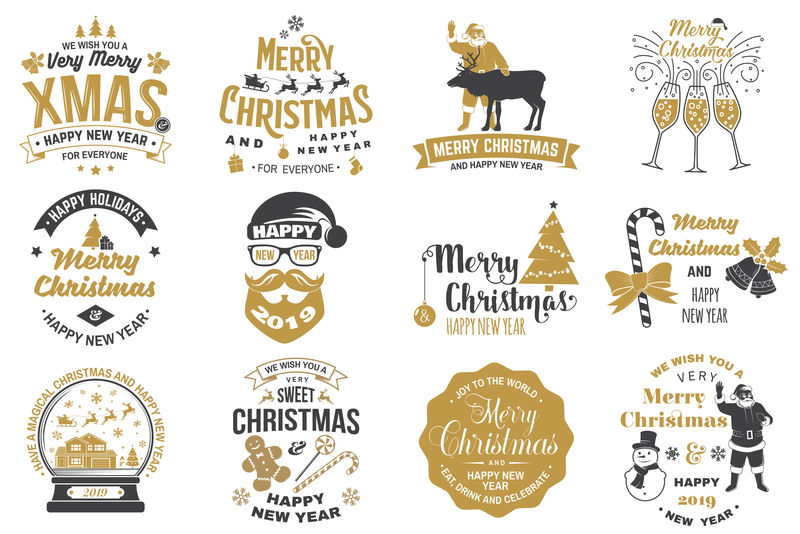 圣诞快乐邮票套装，雪花贴纸套装，挂圣诞球，圣诞帽，糖果。