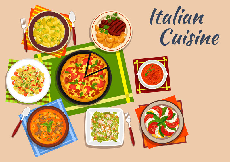 意大利国家厨房菜单