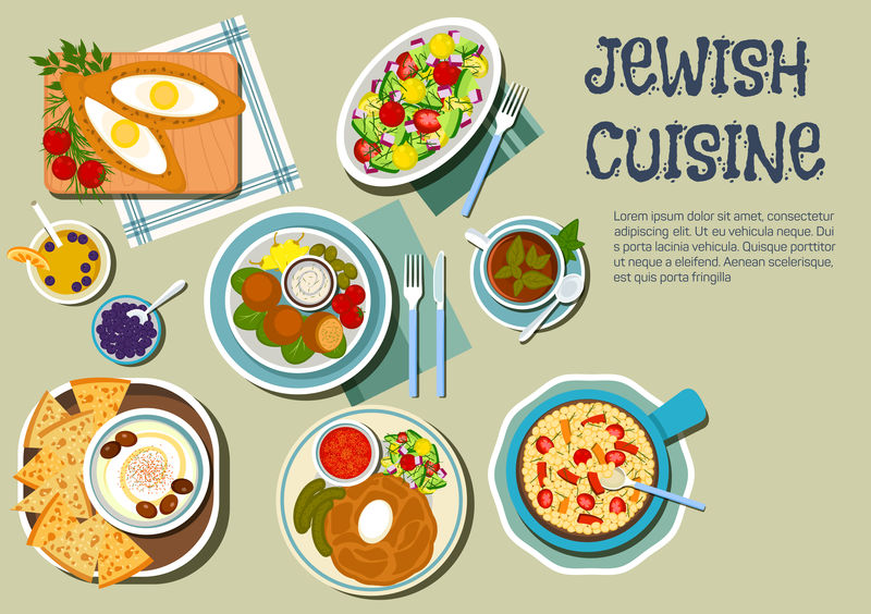 青年党日犹太菜肴平面图标