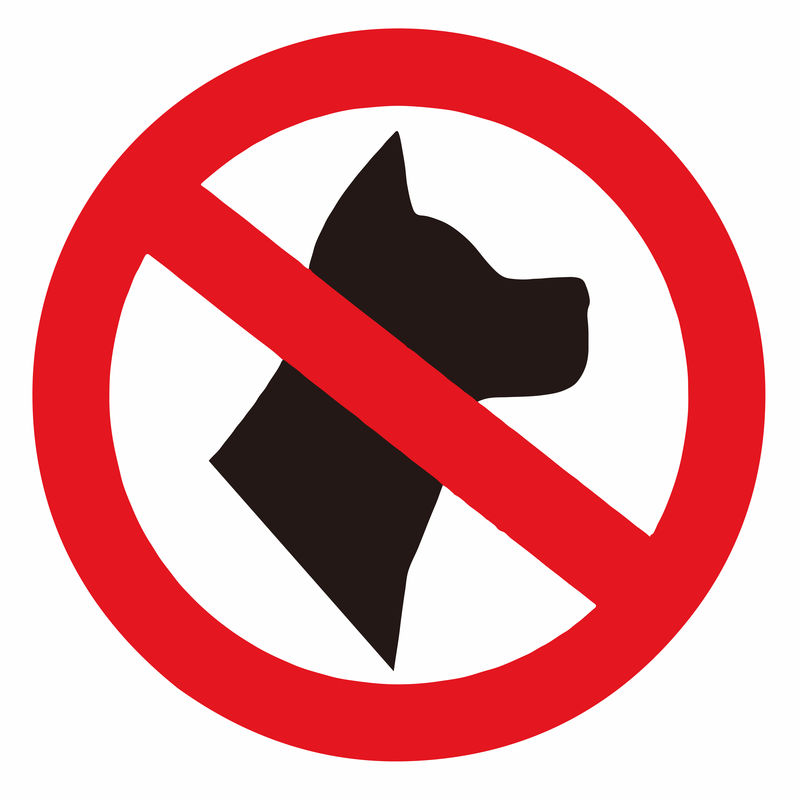 禁止携带宠物标志3