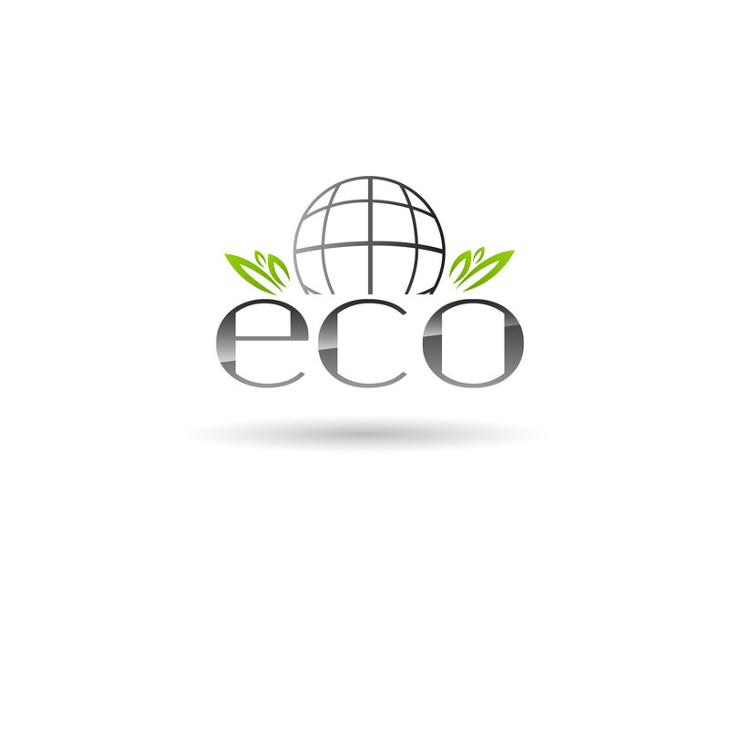 环保有机天然产品网络图标绿色标志