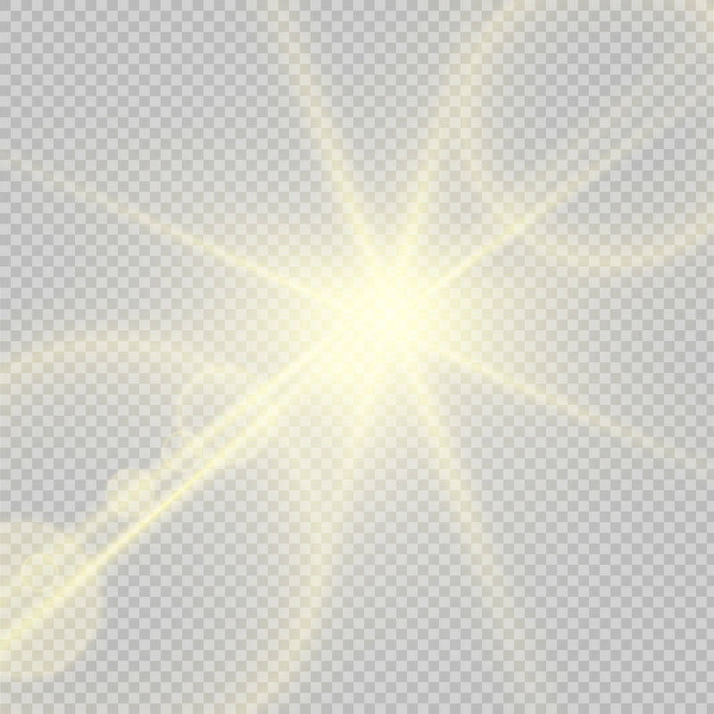 阳光-特殊镜头光晕-灯光效果-阳光和聚光灯一起闪烁-插图
