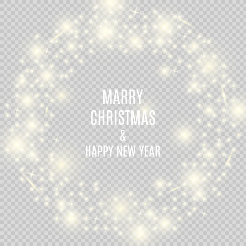 闪亮的圣诞背景-圣诞灯-新年快乐横幅-优雅的雪模板-矢量图解
