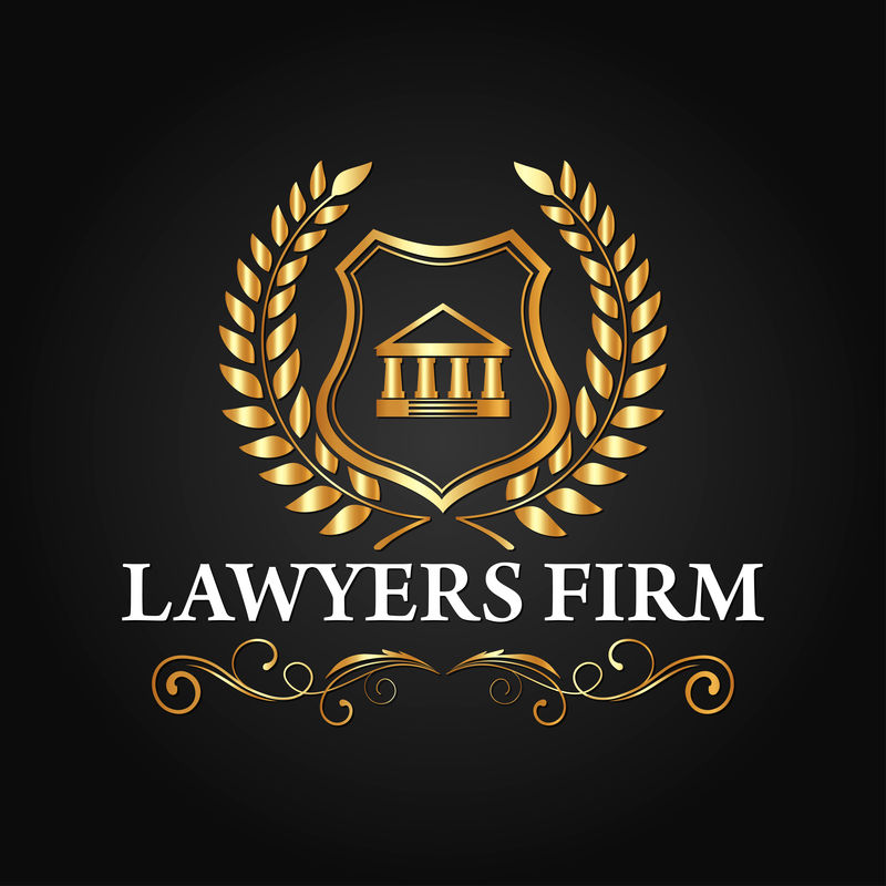 奢侈品律师事务所与律师事务所标志矢量设计