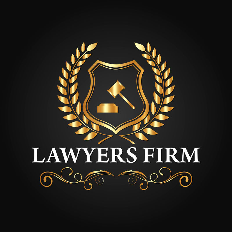 奢侈品律师事务所与律师事务所标志矢量设计