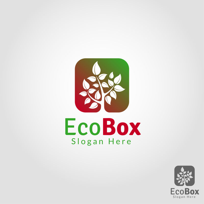 生态箱-自然植物标识模板