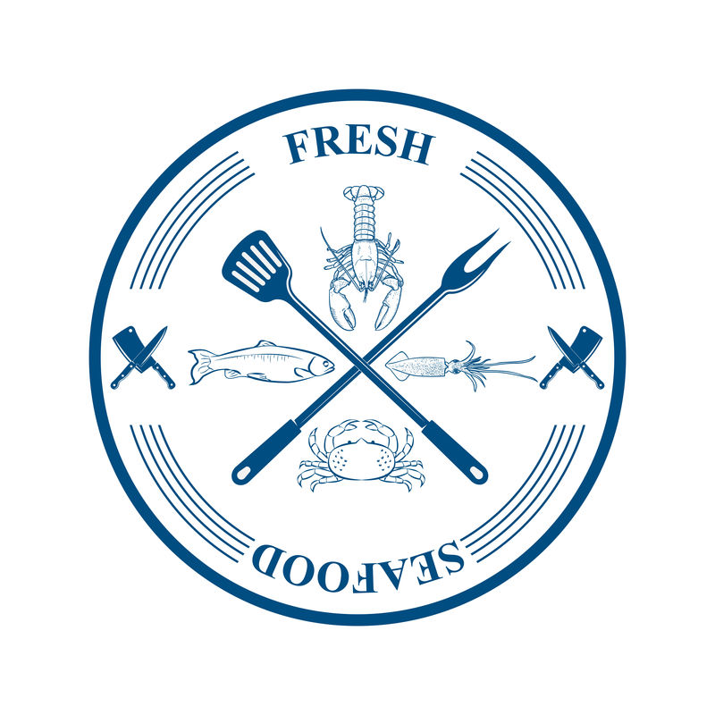 航海标志原始设计EST 1979-航海学校、运动俱乐部、商业标识、印刷产品的复古徽章-白色背景上的矢量插图