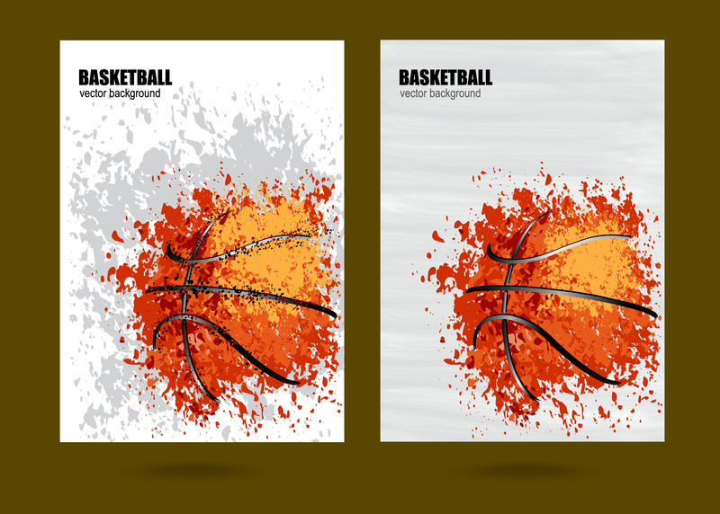 矢量图篮球-篮球运动海报设计-垃圾袋设计